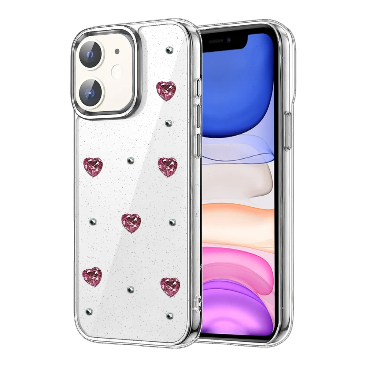 Apple iPhone 12 Fiyonk Desenli Kapak - Desen 3