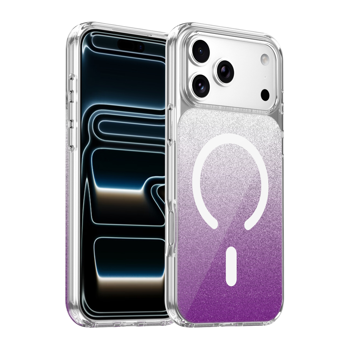 Onegif Apple iPhone 17 Pro/18 Pro Sora Simli Magsafe Kapak - Mor