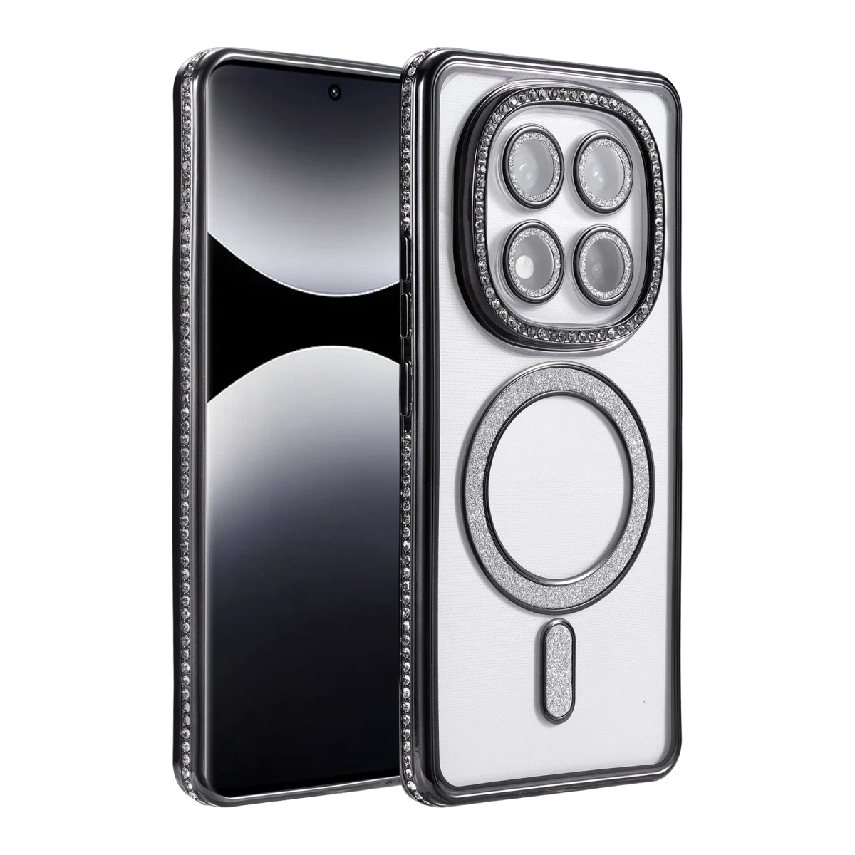Xiaomi Redmi Note 14 Pro 5G Joke Simli Magneticsafe Kılıf - Siyah