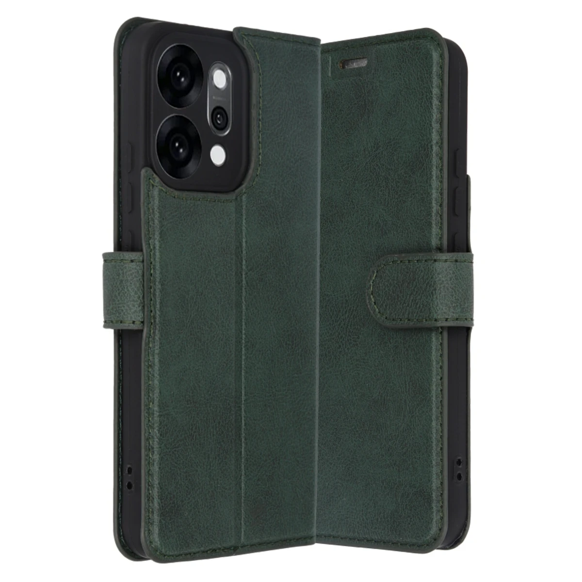 Oppo Reno 14 Trend S Plus Kapaklı Kılıf - Yeşil