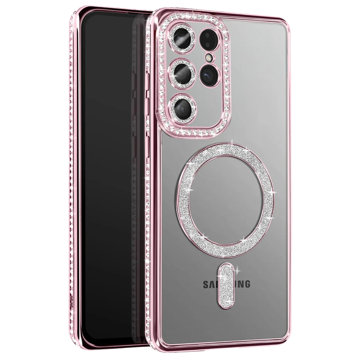 Samsung Galaxy S26 Ultra Joke Simli Magneticsafe Kılıf - Pembe
