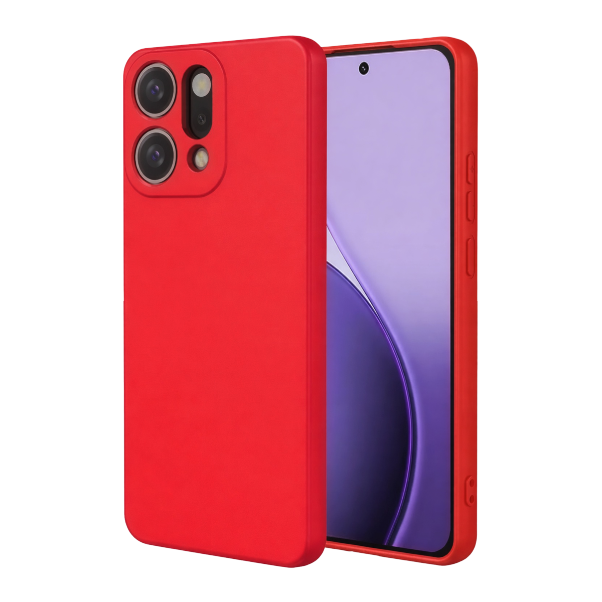 Oppo Reno 14 First Silikon - Kırmızı