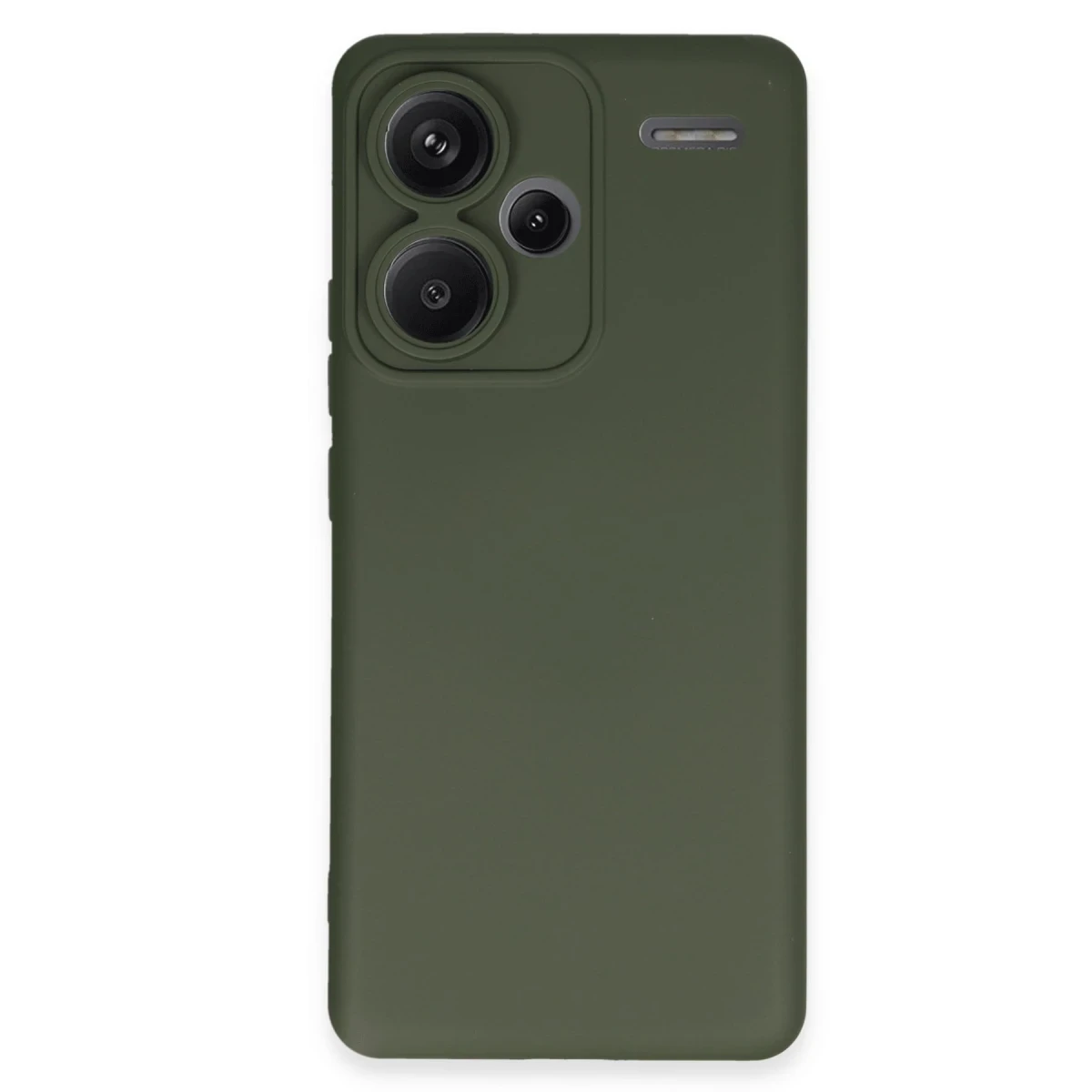 Xiaomi Redmi Note 13 Pro Plus Kılıf Nano içi Kadife Silikon - Koyu Yeşil