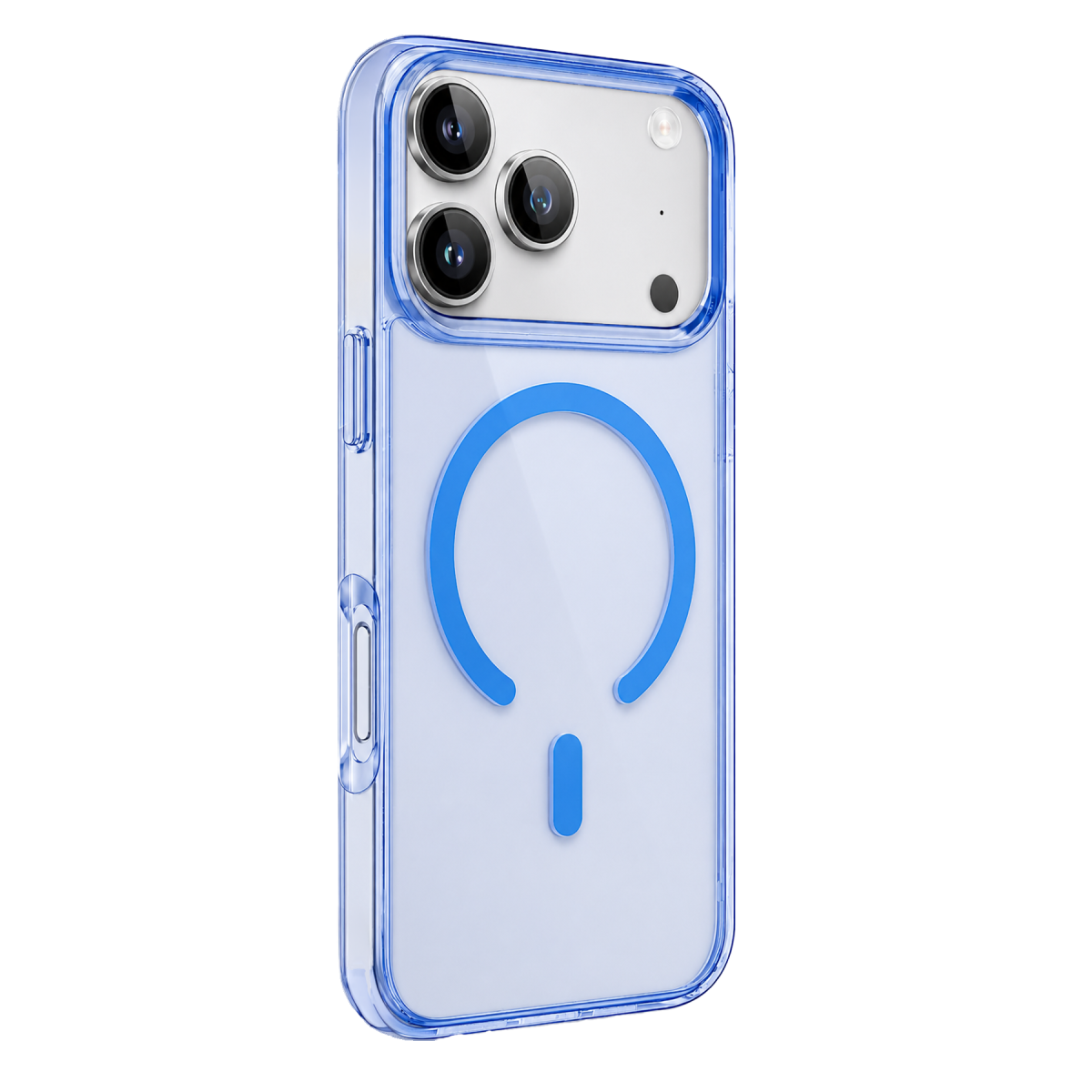 Apple iPhone 18 Pro Max/17 Pro Max Kılıf Pc Real Magsafe Kapak - Sierra Blue