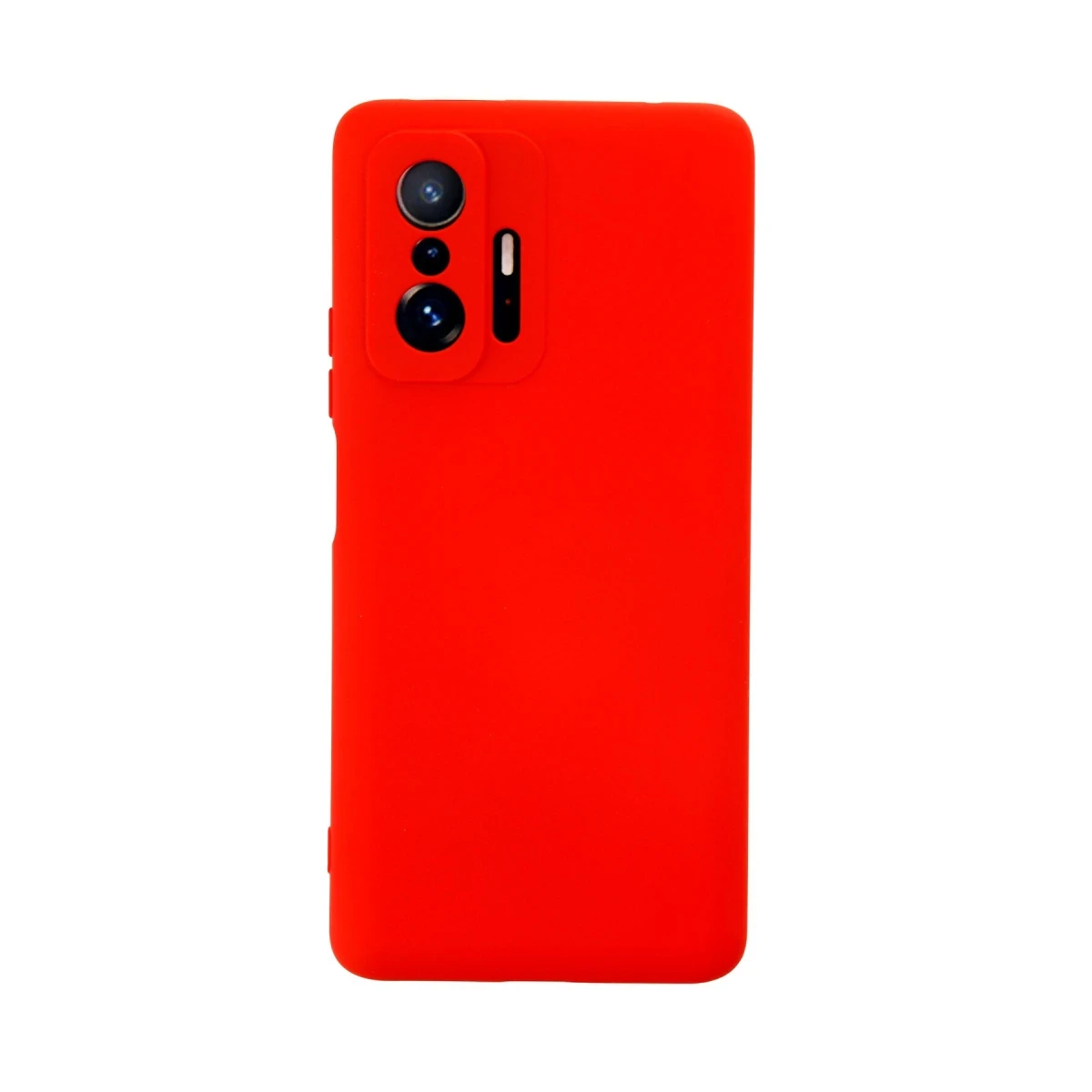 Xiaomi Mi 11T Pro Kılıf Nano içi Kadife Silikon - Kırmızı
