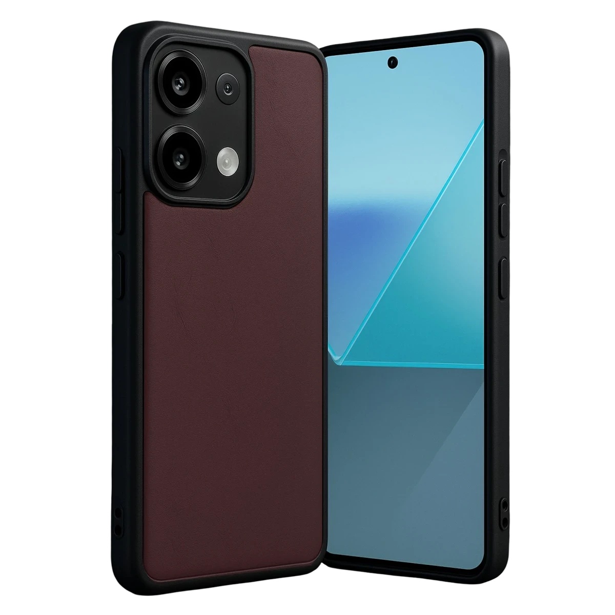 Xiaomi Redmi Note 13 Pro 5G Kılıf Aras Deri Kapak - Bordo