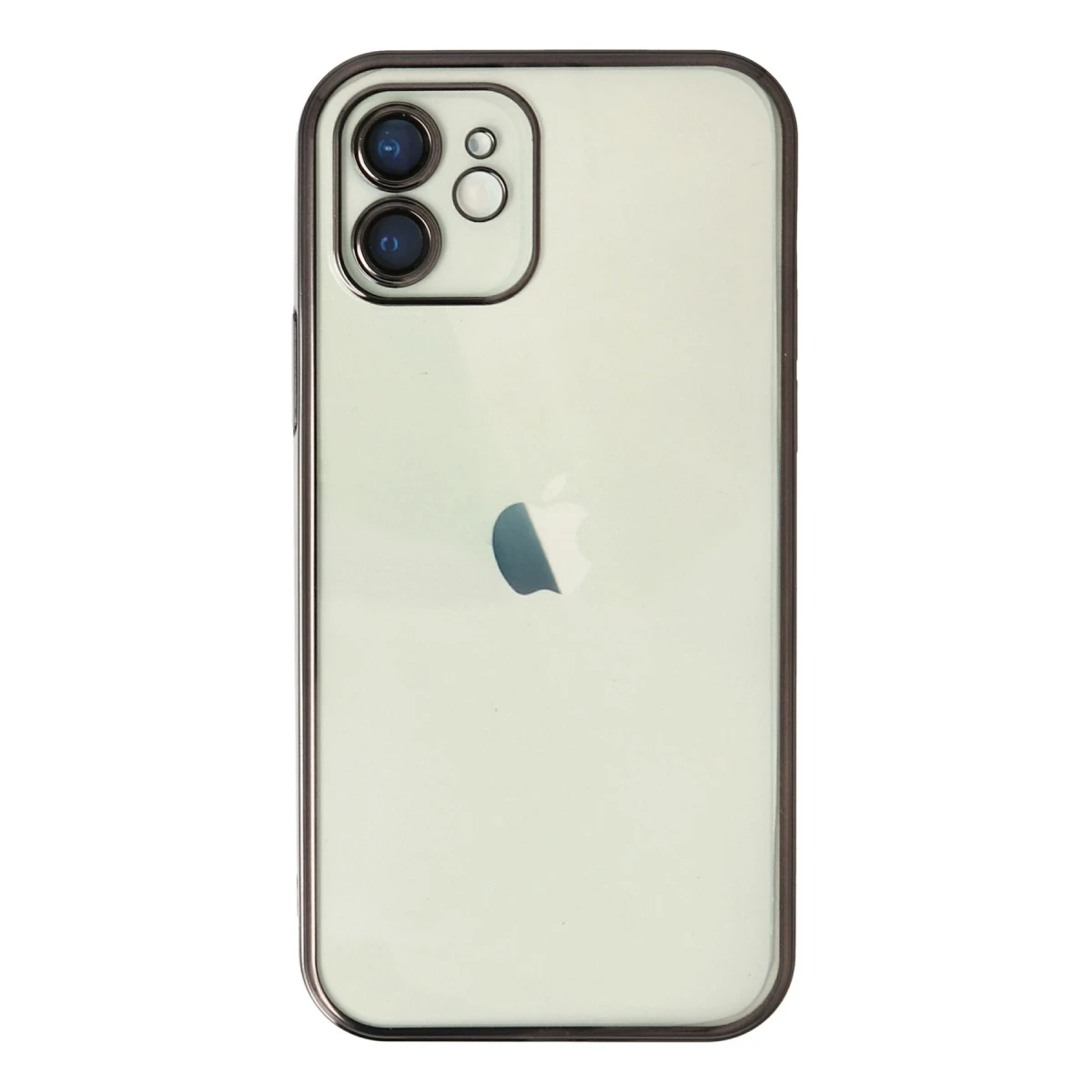 Apple iPhone 12 Kılıf Razer Lensli Silikon - Siyah