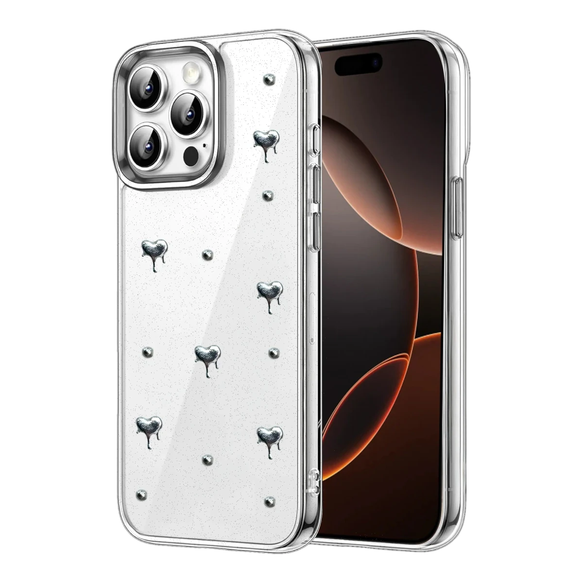 Apple iPhone 15 Pro Fiyonk Desenli Kapak - Desen 1
