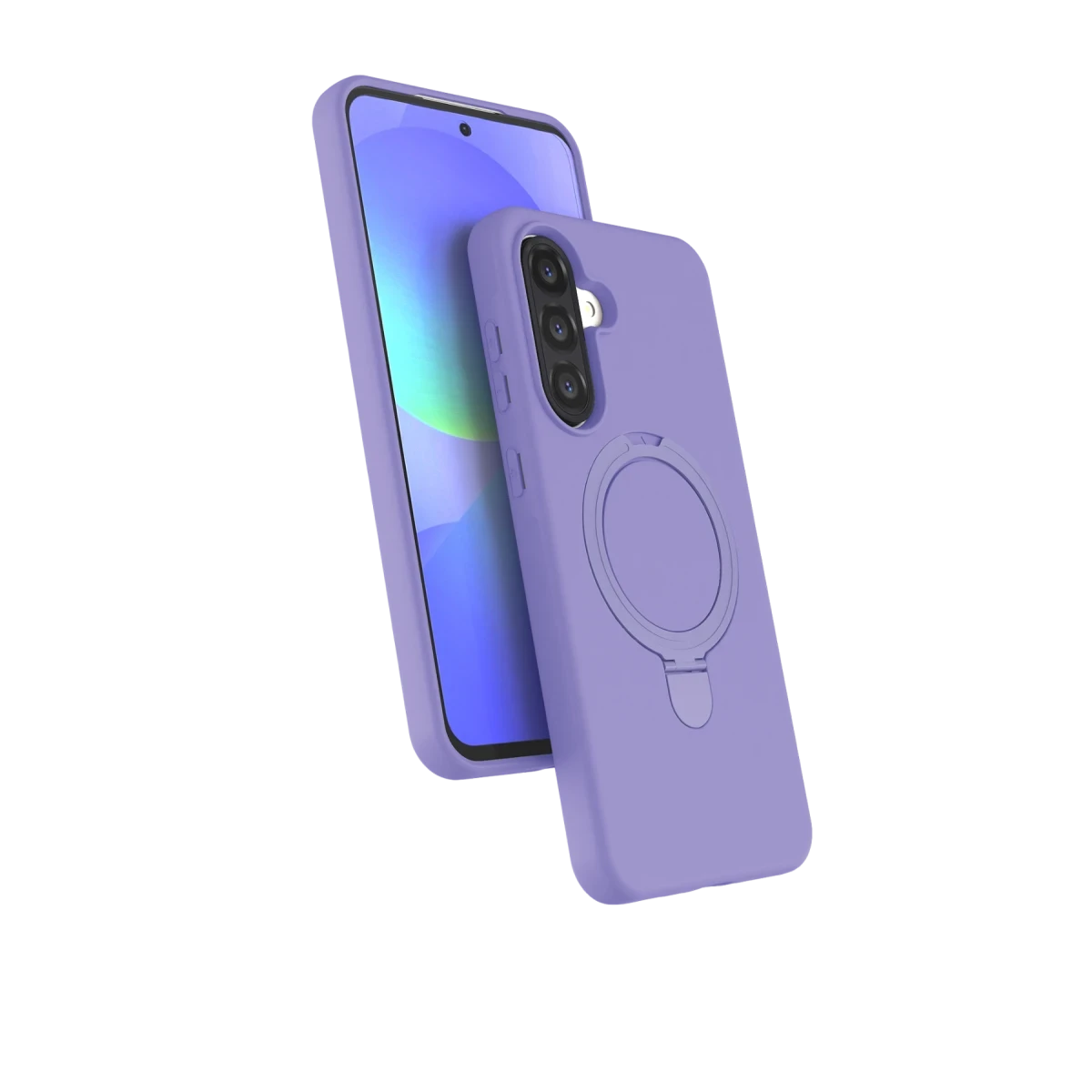 Samsung Galaxy A26 Regal Magsafe Standlı Kapak - Lila