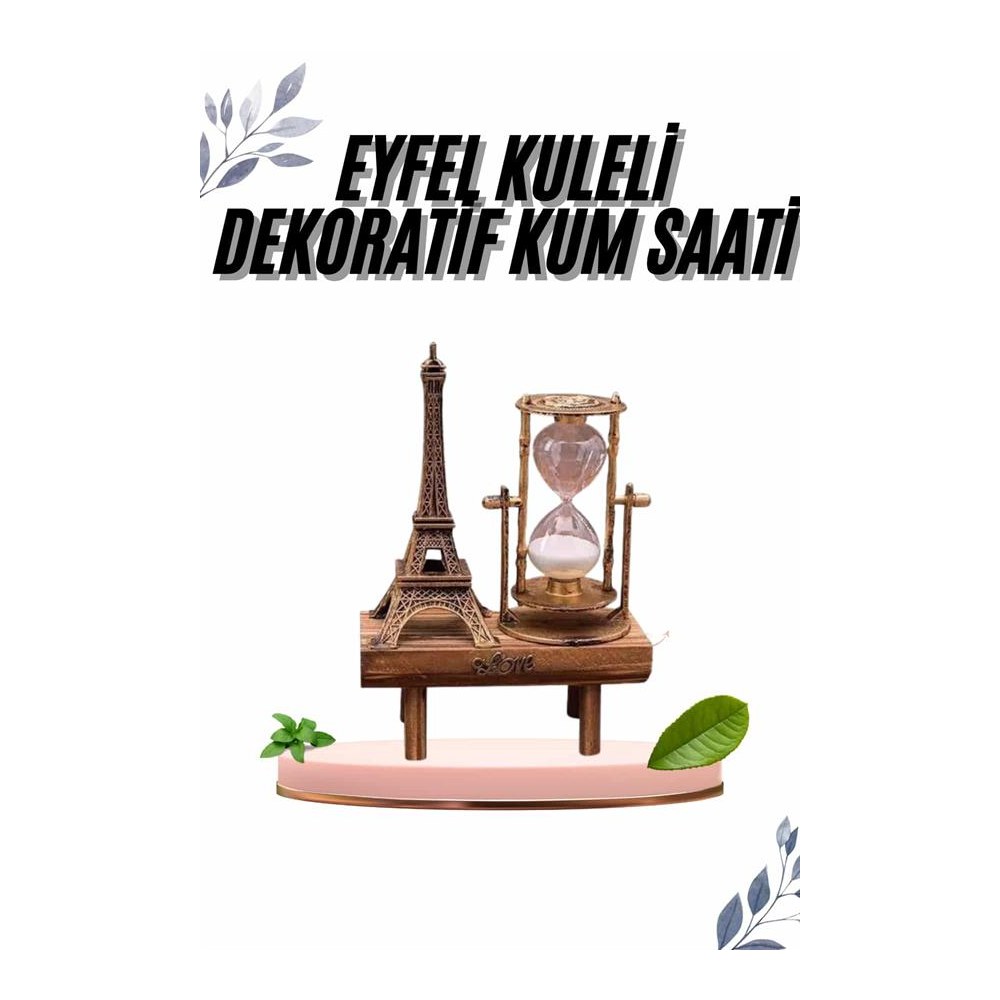 Paris Eyfel Kulesi Hediyelik Eyfel Retro Kum Saati Dekoratif Eşya