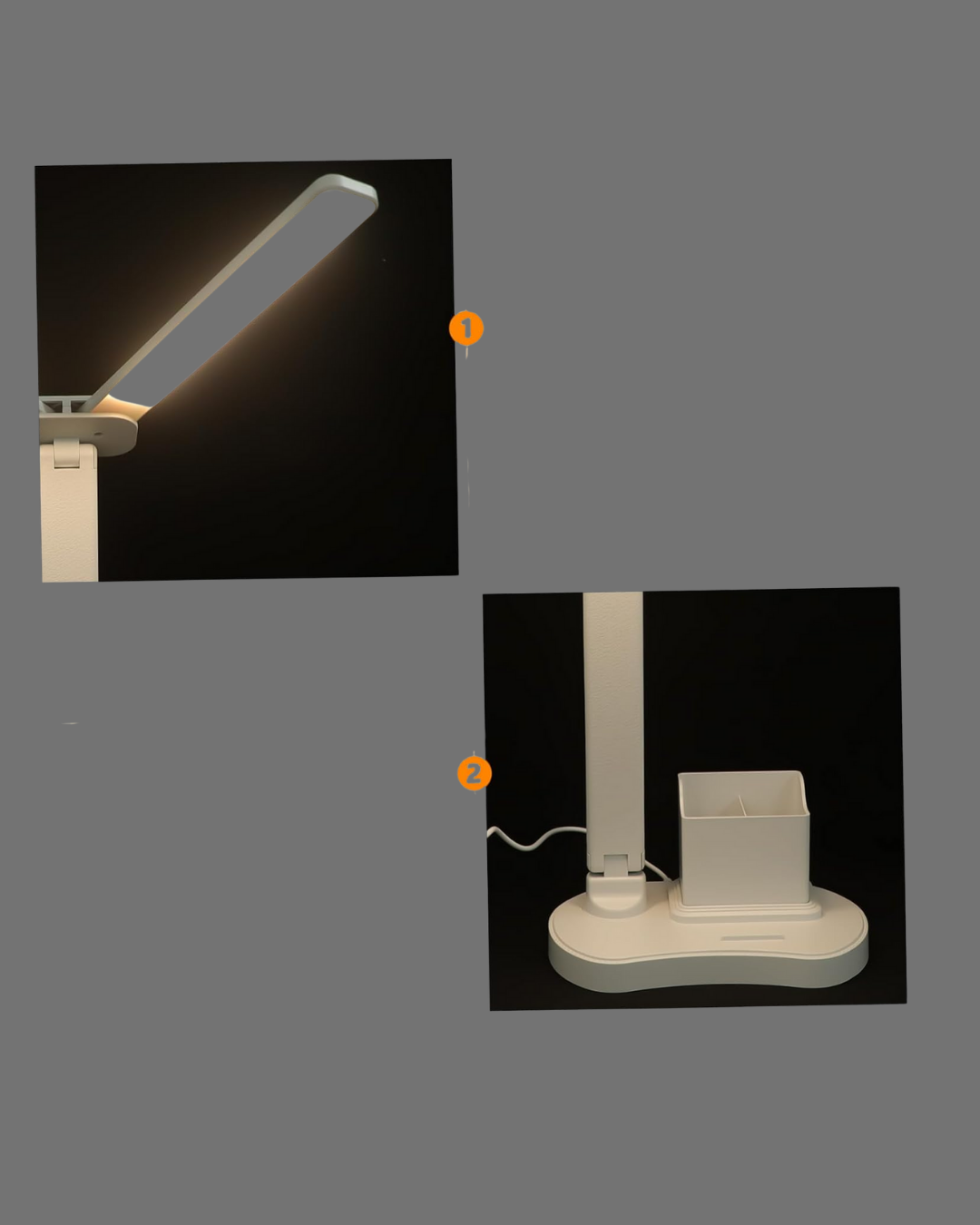 Göz Koruyucu LED Okuma Lambası | Titreşimsiz Işık, Kalemlik ve Stand Fonksiyonlu