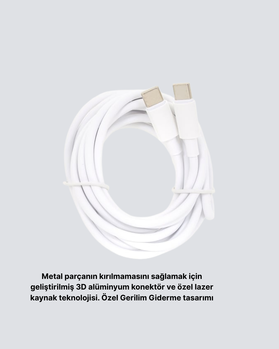 30W Hızlı Şarj Destekli 5.0A Type-C Kablo Veri Aktarım Özellikli
