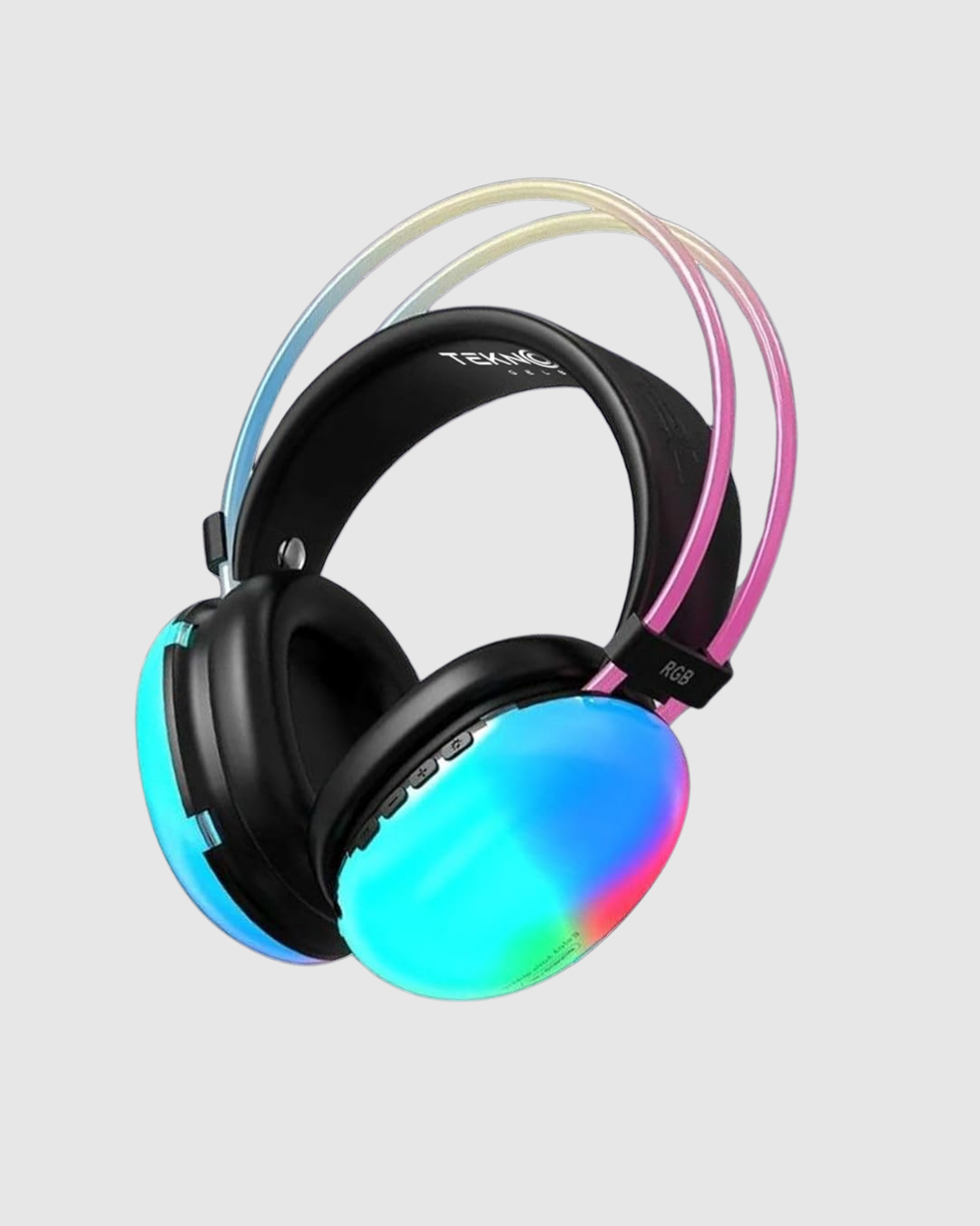 RGB Işıklı Kablosuz Kulaklık Bluetooth 5.3 800mAh Ergonomik IPX4 Dayanıklı
