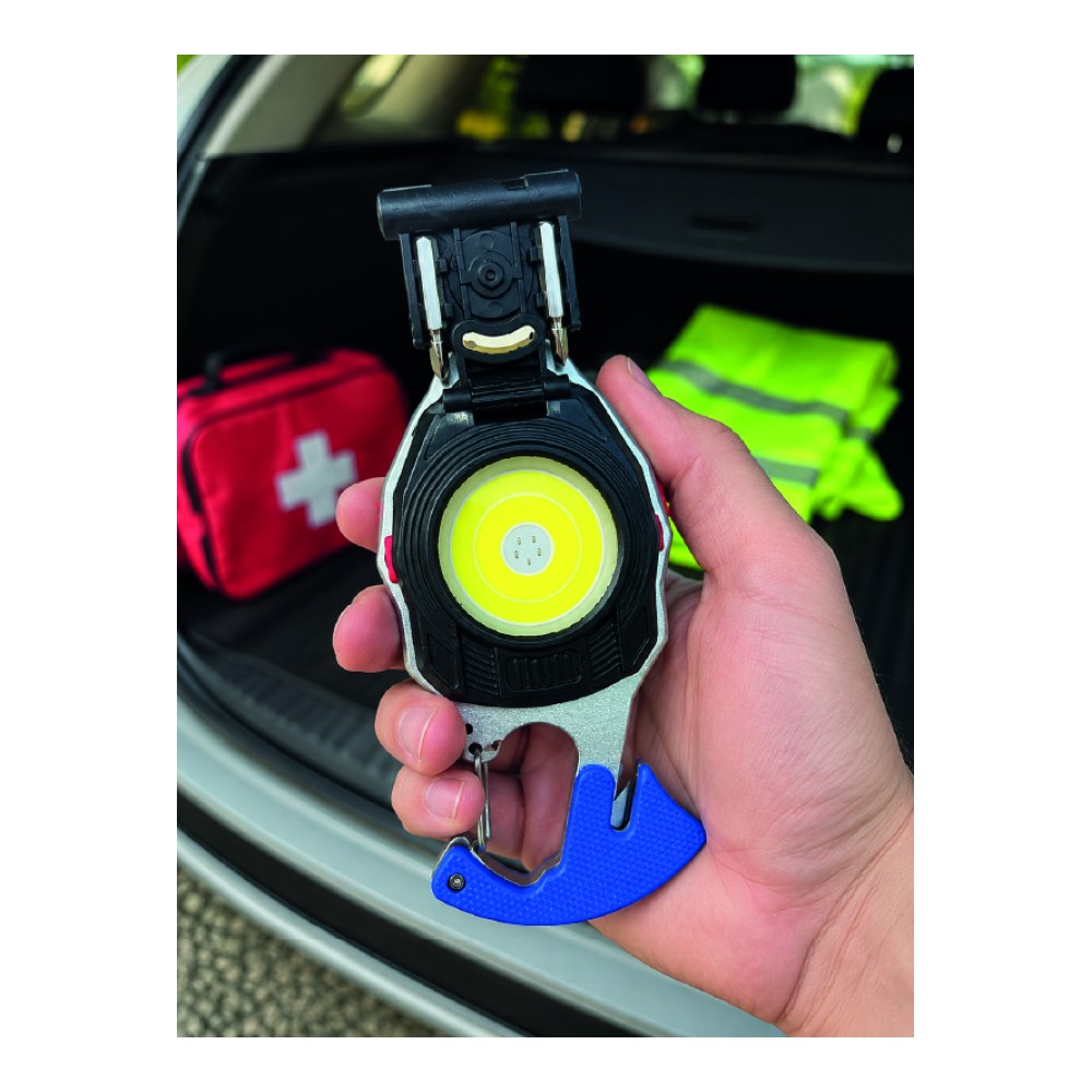 Araç Kamp Outdoor ve Tamir İşleri İçin Çok Amaçlı COB LED Şarjlı Kurtarma ve Çalışma Feneri