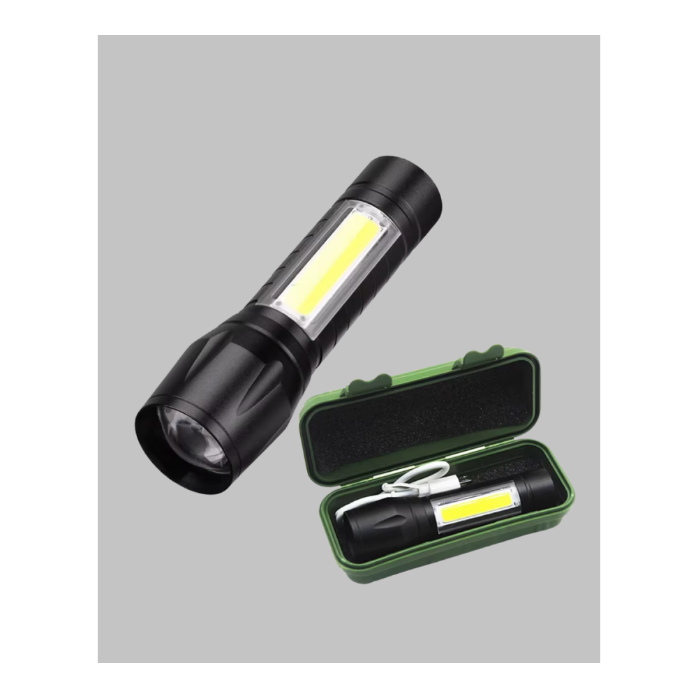 Profesyonel 4 Modlu Şarjlı El Feneri | 1300 mAh Batarya | Cree LED Teknolojisi