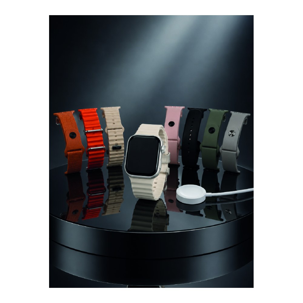 7'li Kordon Setli Akıllı Saat Bluetooth Görüşme Bildirim Destekli Çok Fonksiyonlu Smart Watch
