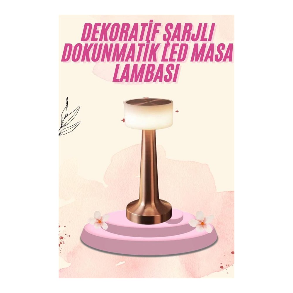 Dekoratif Masa Lambası Dokunmatik Renk Değiştirebilen Gece Lambası