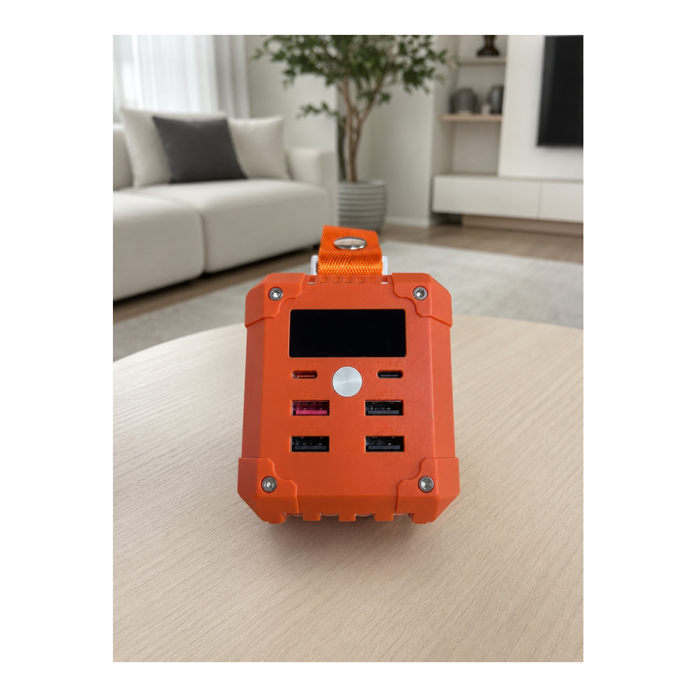 4 Entegre Kablolu 60000 mAh Taşınabilir Powerbank Dijital Ekranlı 22.5W Hızlı Şarj Destekli Çoklu Çıkışlı