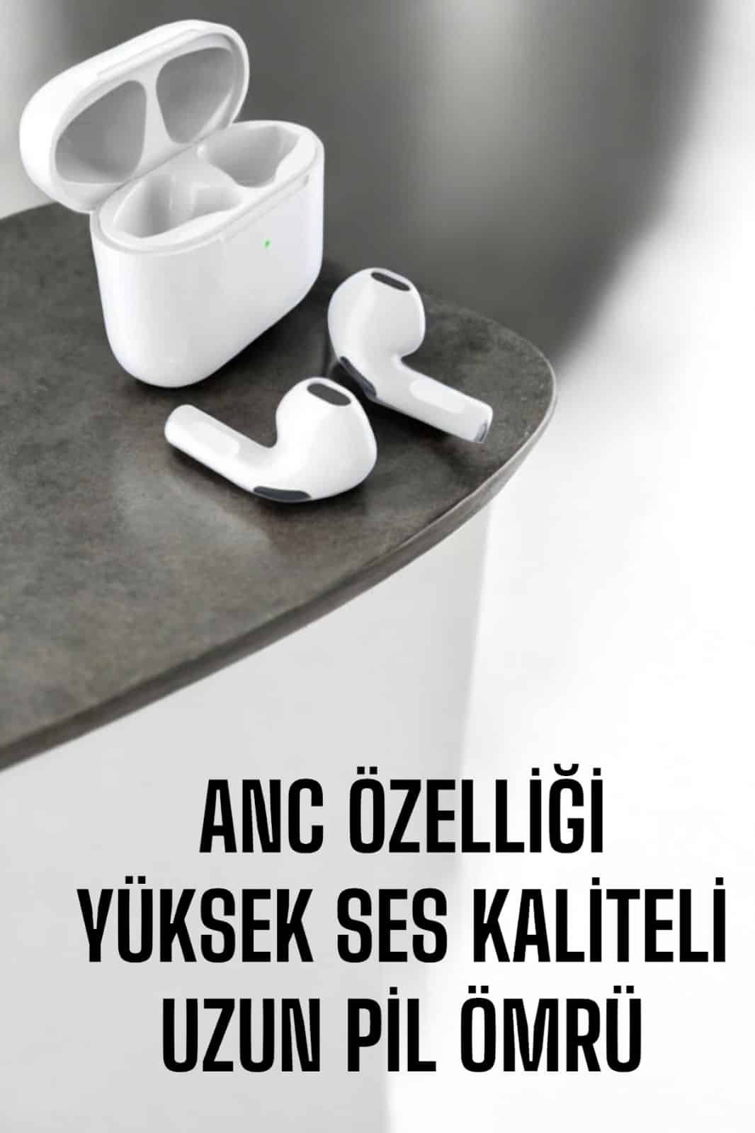 Yeni Nesil Pro Bluetooth Kulaklık Uzun Pil Ömrü Beyaz