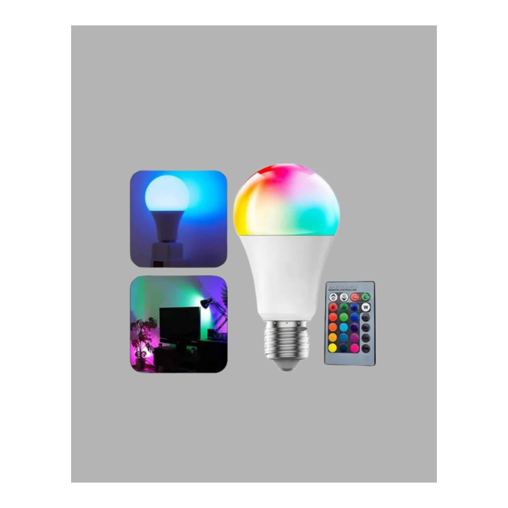 Renk Değiştiren RGB LED Ampul 16 Renk Uzaktan Kumandalı 2025 Model