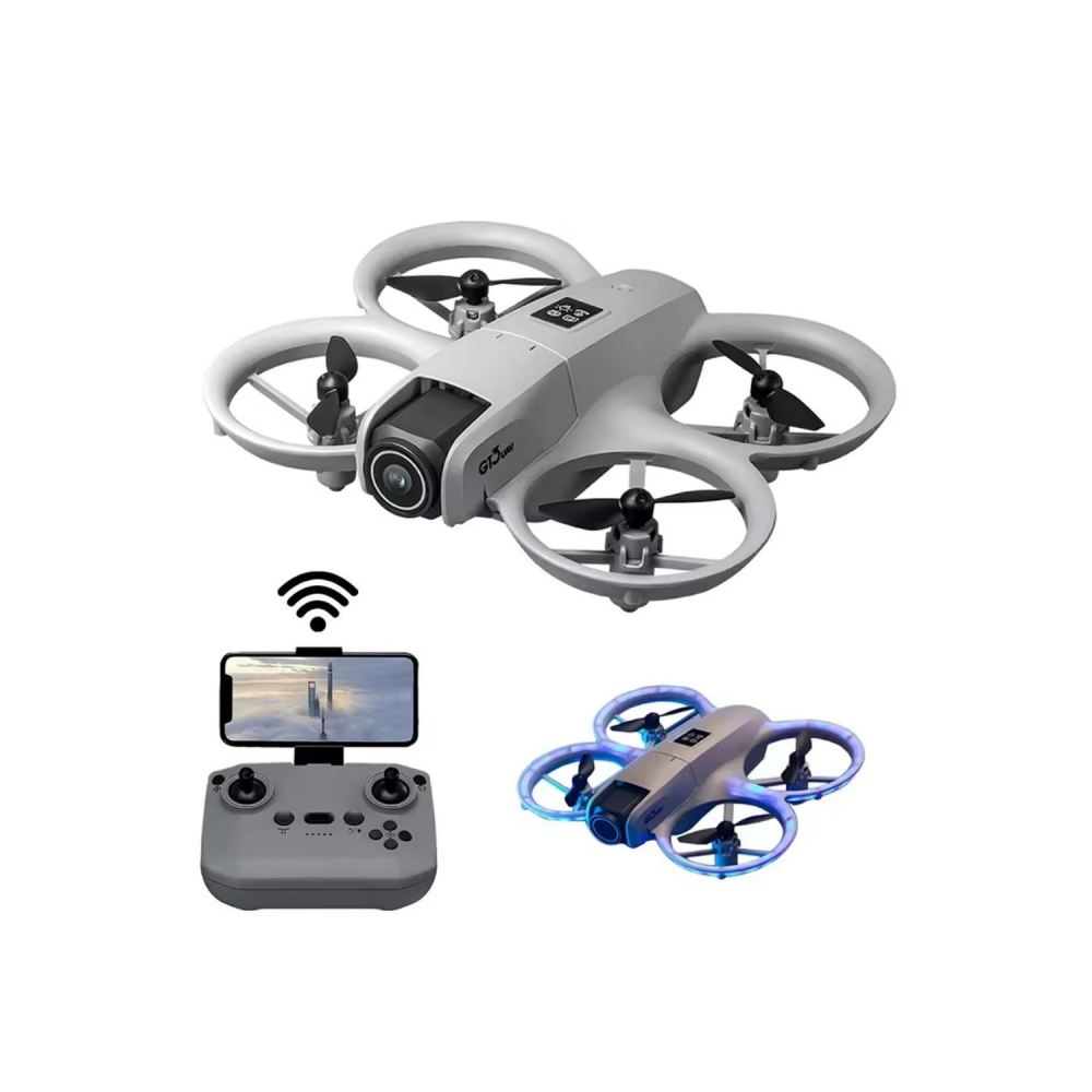 Uzun Şarj Süreli Kameralı Mini Drone Işıklı Akıllı Uçuş Sistemli