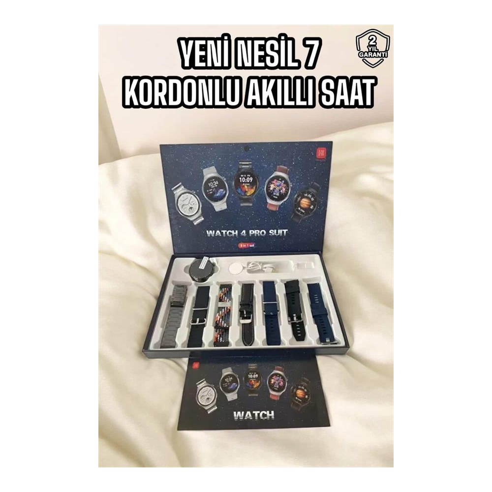 Yeni Nesil Akıllı Saat 2024 Model Uyku ve Sağlık Takibi Bluetooth Bağlantılı Yeni Nesil