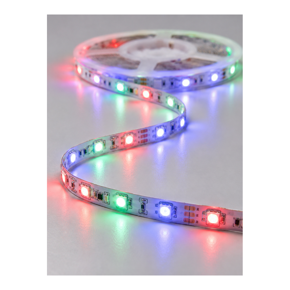 5 Metre Kumandalı RGB LED Şerit 2835 SMD Dekoratif TV Oda Masa Arkası Aydınlatma