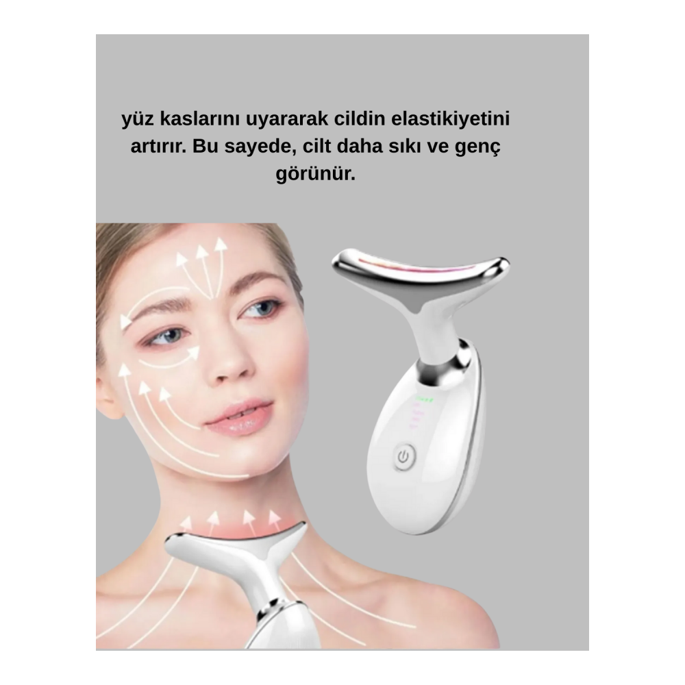 Kablosuz Şarjlı Yüz Masaj Cihazı | Cilt Yenileyici ve Nem Dengeleyici