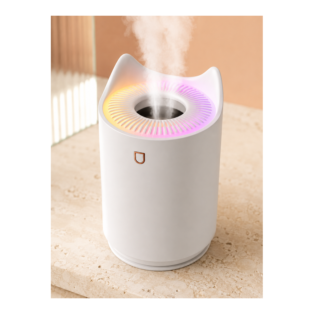 Oda Nemlendirici LED Işıklı Ultrasonik Buhar Makinesi Aroma Difüzör