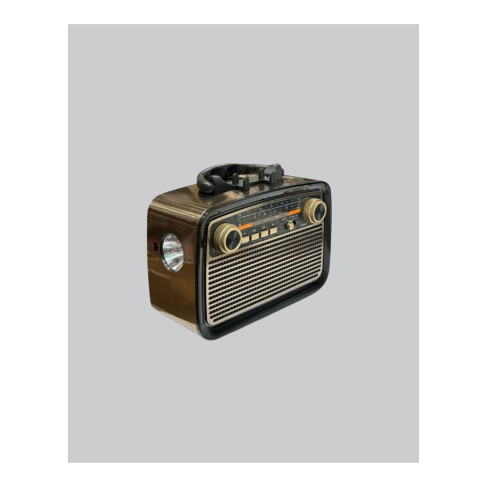 LED’li Nostaljik Bluetooth Hoparlör – Vintage Tasarım, Ahşap Doku