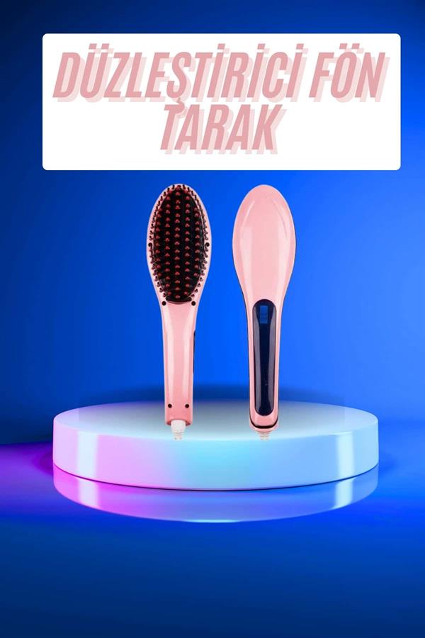 Saç Düzleştirici Tarak Dijital Göstergeli Seramik Kaplama Sıkı Dişli