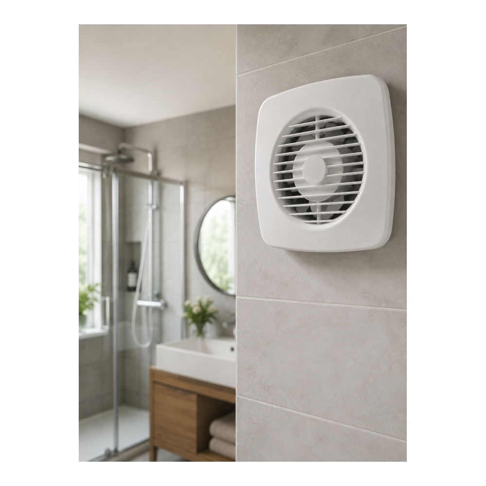 120 mm Dekoratif Aspiratör 16 W 180 m³/h Banyo Mutfak ve WC Havalandırma Fanı