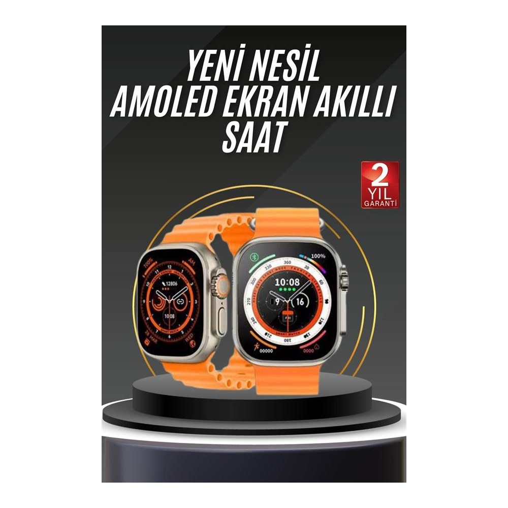 Akıllı Saat Android ve İOS Uyumlu 49 MM NFC Özelliği GPS Takibi Yeni Nesil