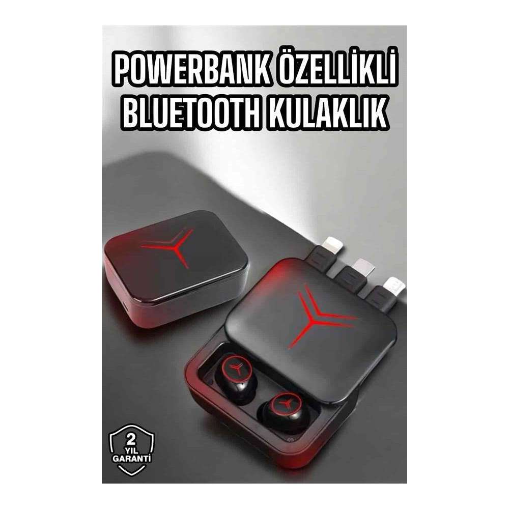 Bluetooth Kulaklık Powerbank Özelliği Yüksek Ses Kaliteli TWS Kulaklık Dokunmatik