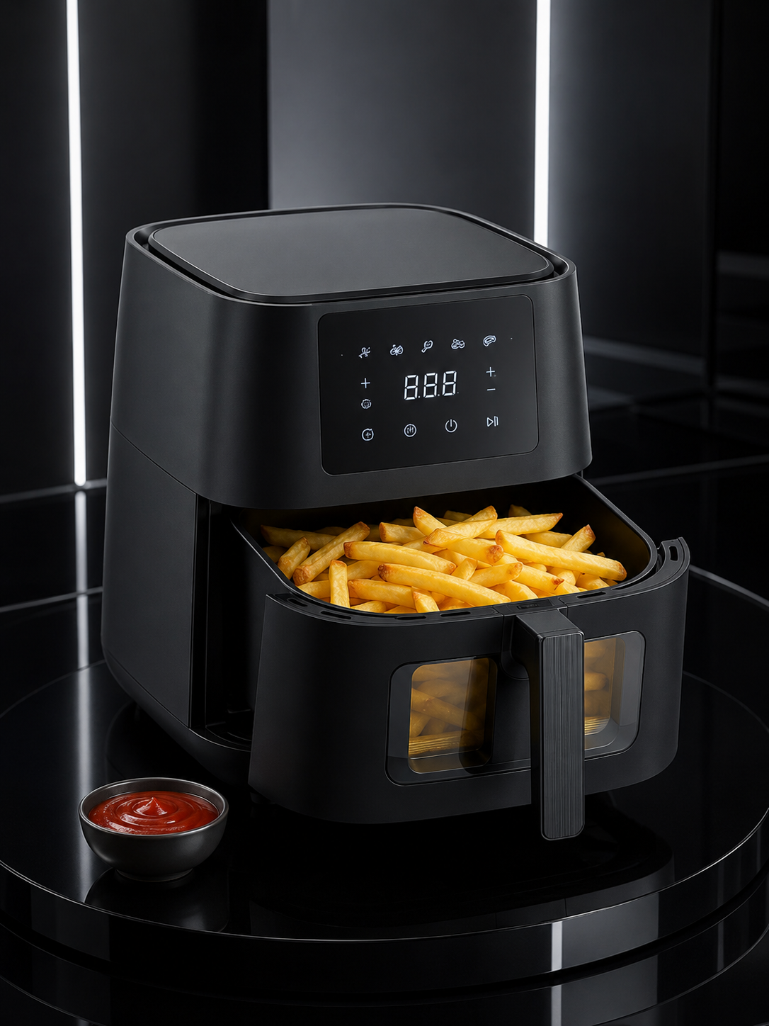 Dijital Dokunmatik Air Fryer Yağsız Sıcak Hava Fritözü