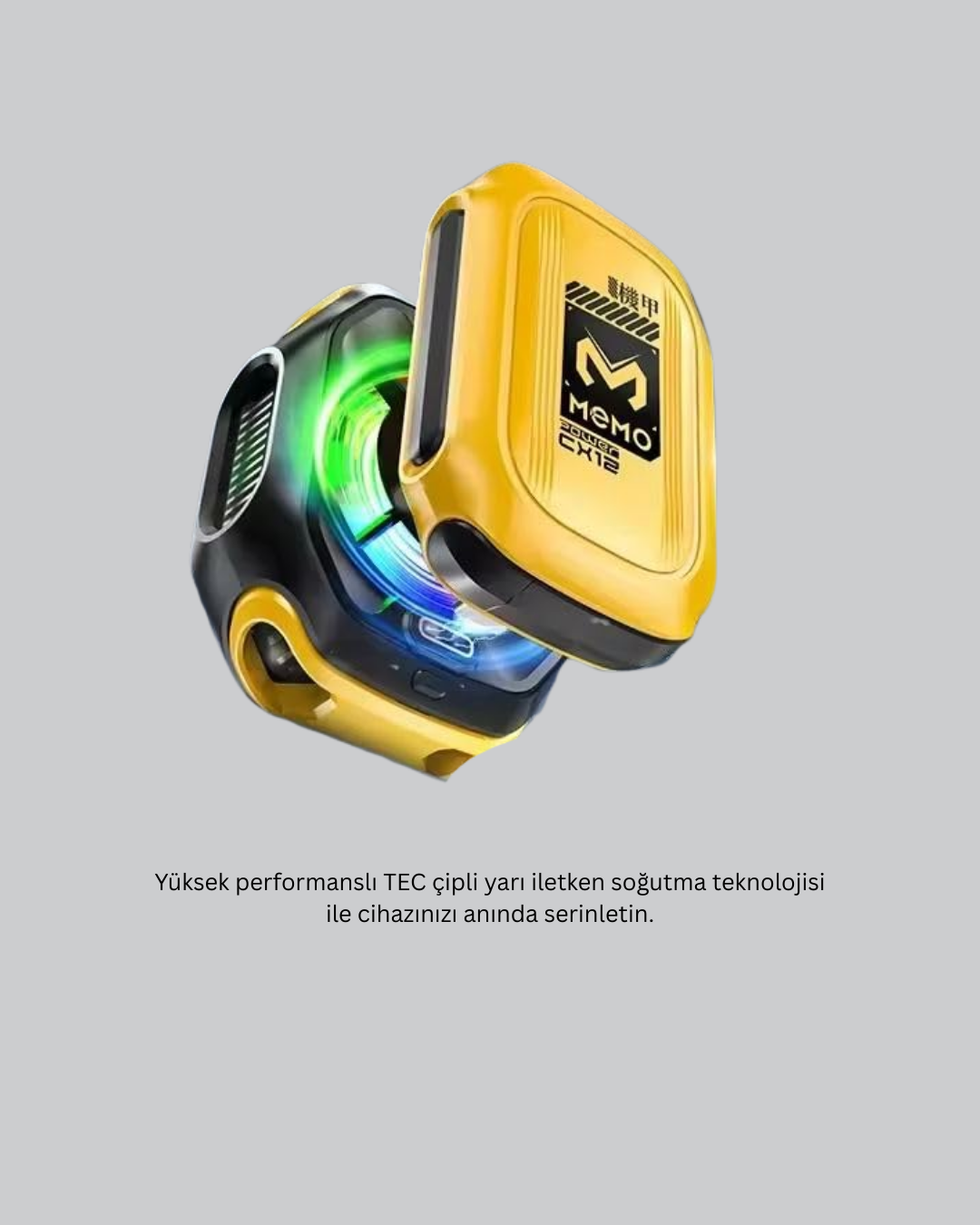 7 Kanatlı Vortex Fanlı Akıllı Telefon Soğutma Aparatı