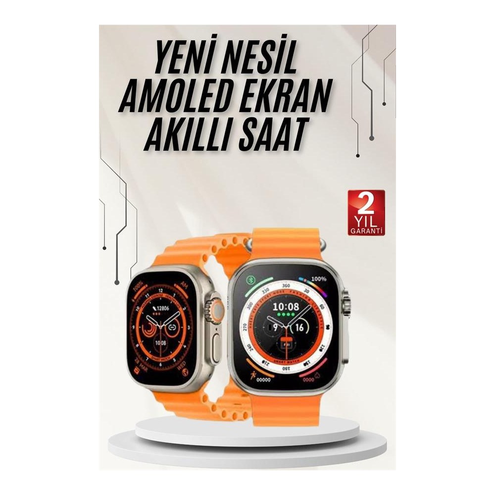 Akıllı Saat GPS Özelliği Bildirim Görme Adımsayar Sesli Görüşme Yapabilen Yeni Nesil