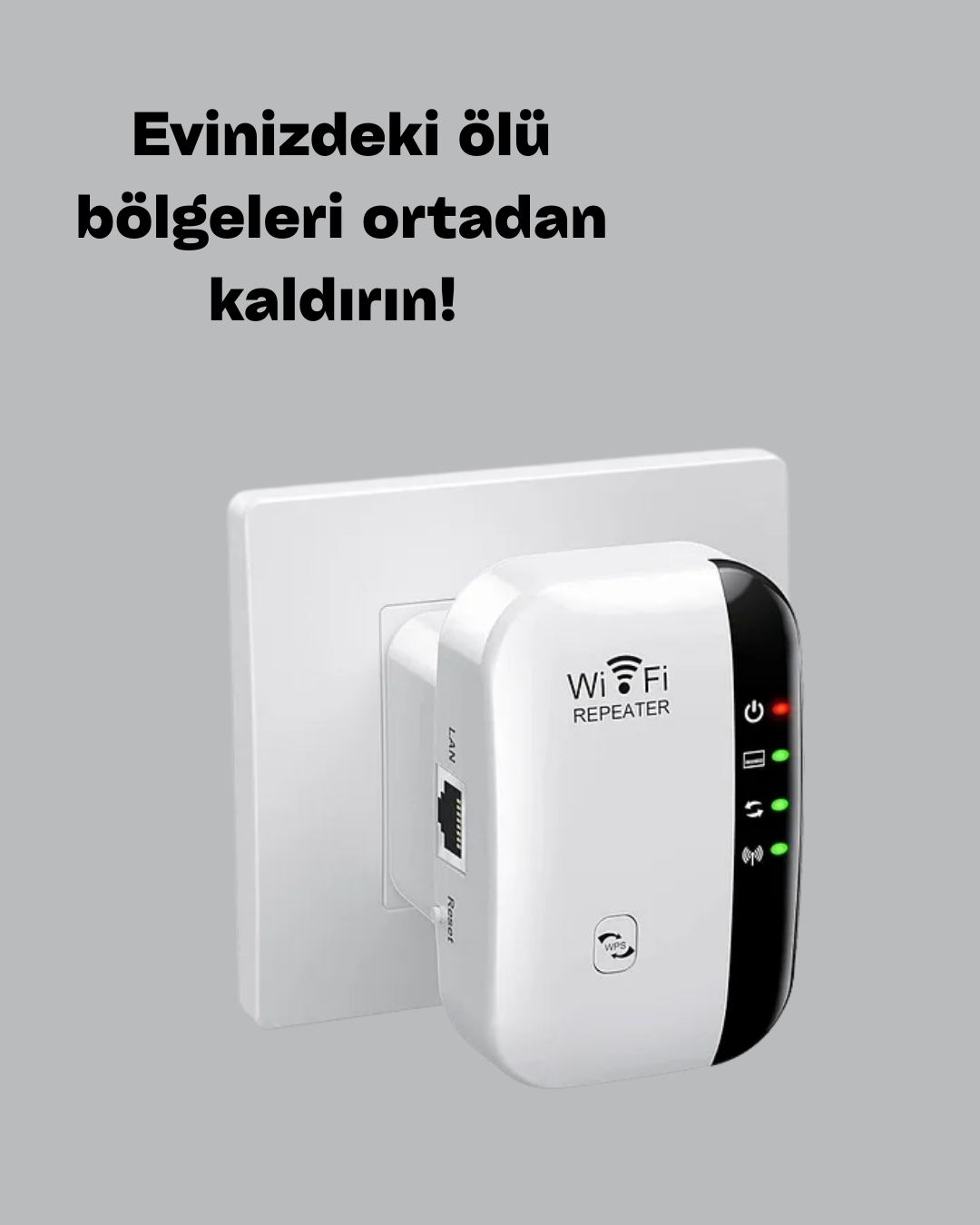 300 Mbps Kablosuz WiFi Menzil Genişletici – Repeater & AP Modu