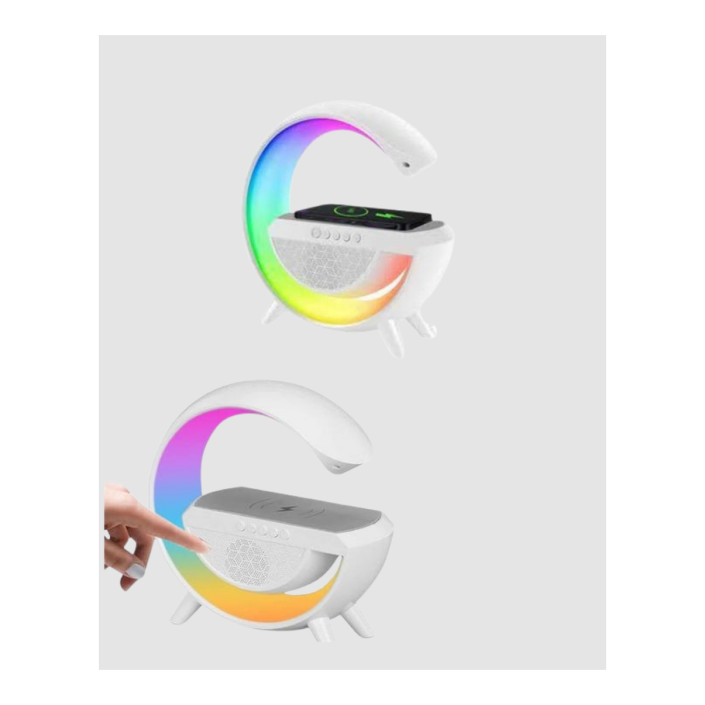 Bluetooth 5.0 Hoparlör – Kablosuz Şarj, RGB Gece Lambası ve FM Radyo