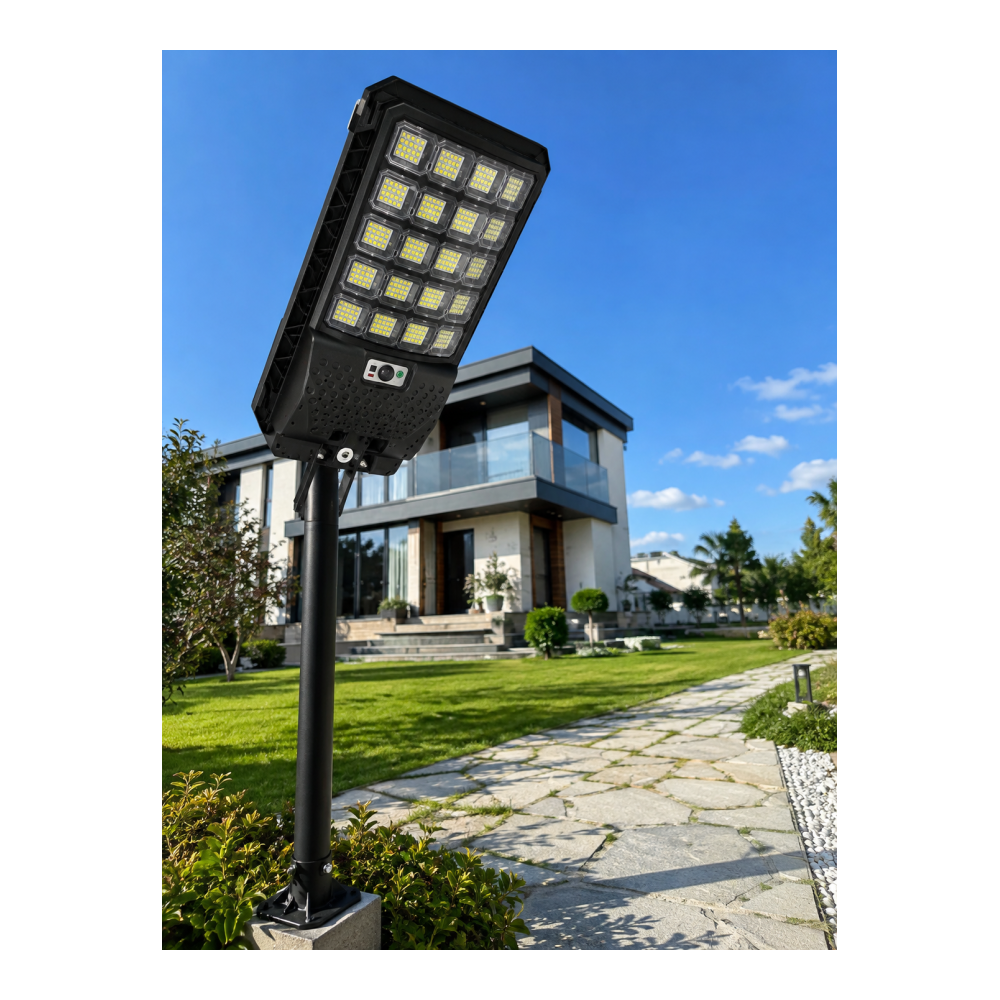 Güneş Enerjili LED Duvar ve Direk Lambası Suya Dayanıklı Akıllı Aydınlatma