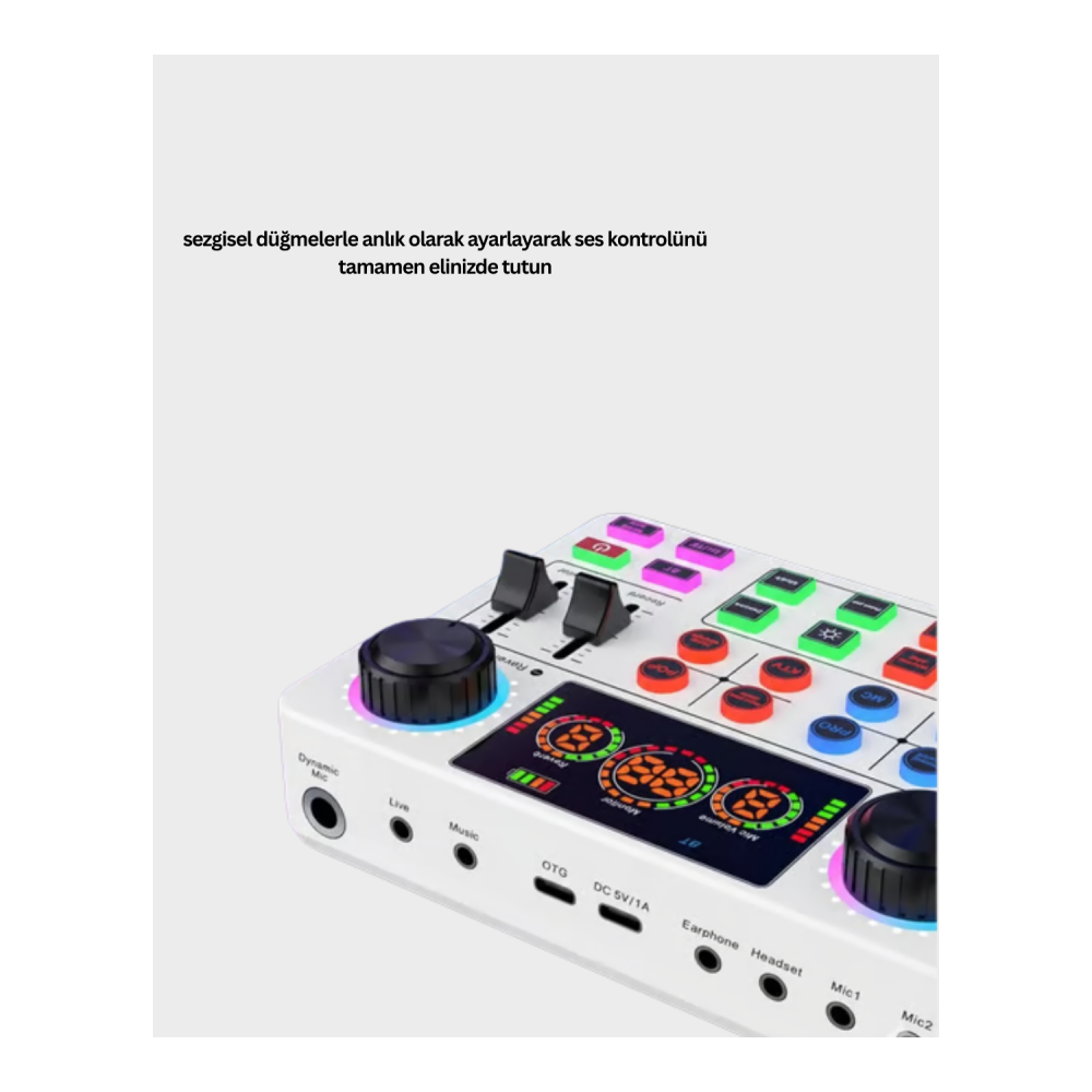 Bluetooth Bağlantılı Karaoke ve Yayın Ses Kontrol Ünitesi