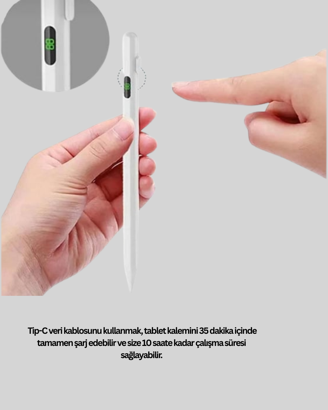 iPad için Manyetik Stylus Kalem 1.5mm Pürüzsüz Yazım Ultra Hassas Uçlu