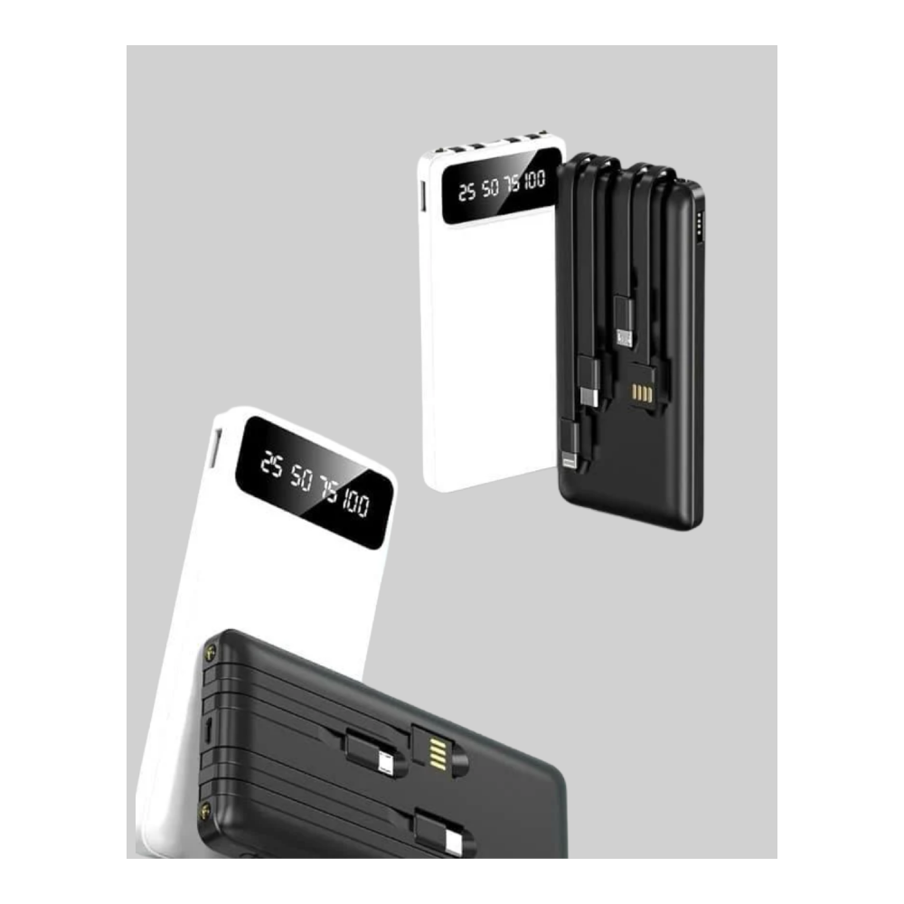 Kamp ve Seyahat İçin 20.000mAh LED Işıklı Hızlı Şarj Powerbank Yeni Nesil