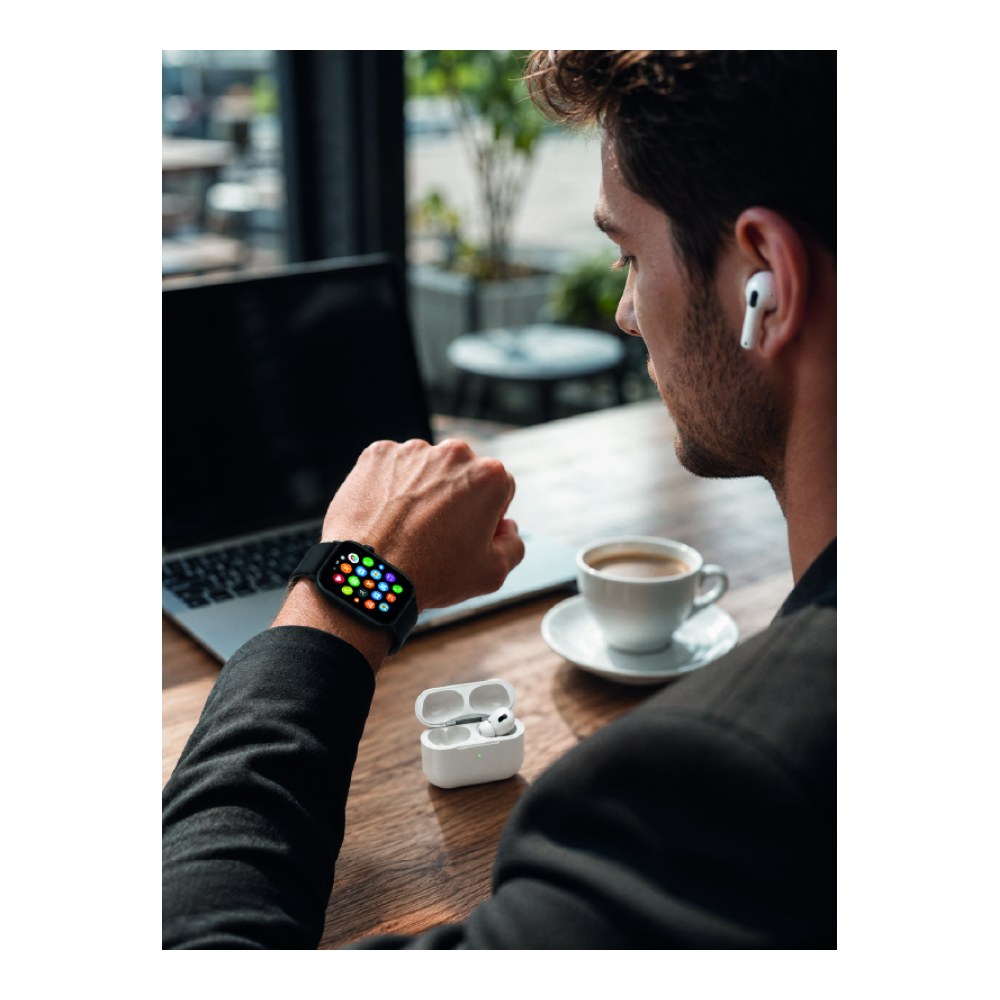 7 Kordonlu Akıllı Saat ve Bluetooth Kulaklık Seti Nabız Takibi, Bildirimler ve Spor Modları
