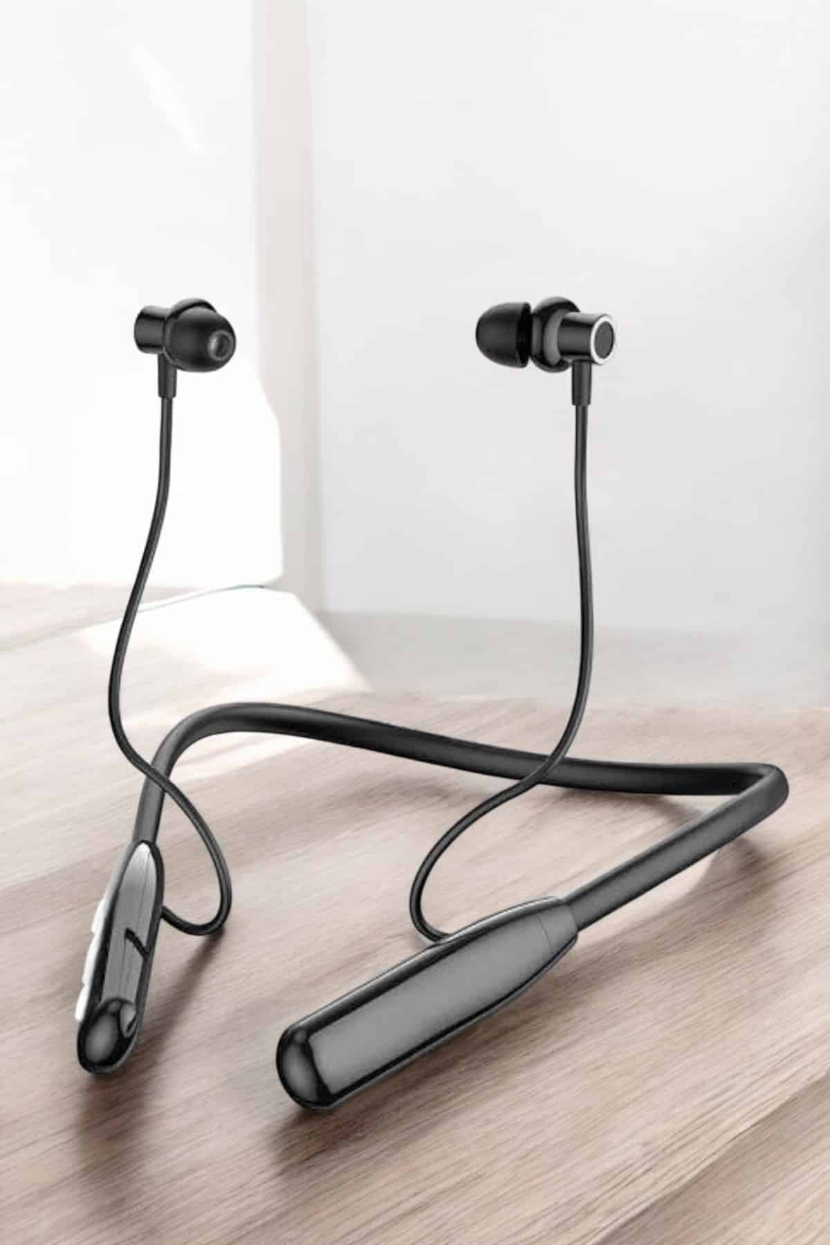 Boyun Bantlı Bluetooth Kulaklık Yüksek Ses Kaliteli 100 Saat Kulaklık