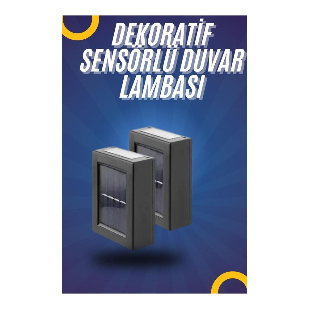 Yeni Model Solar Çift Taraflı Duvar Lambası Dekoratif Duvar Lambası