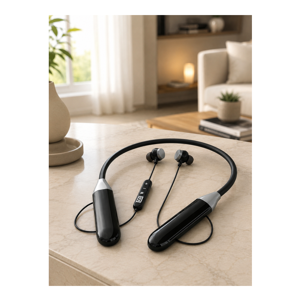 Boyun Tipi Bluetooth Kulaklık Kablosuz Mikrofonlu Uzun Kullanım Süreli Müzik ve Telefon Görüşme Kulaklığı