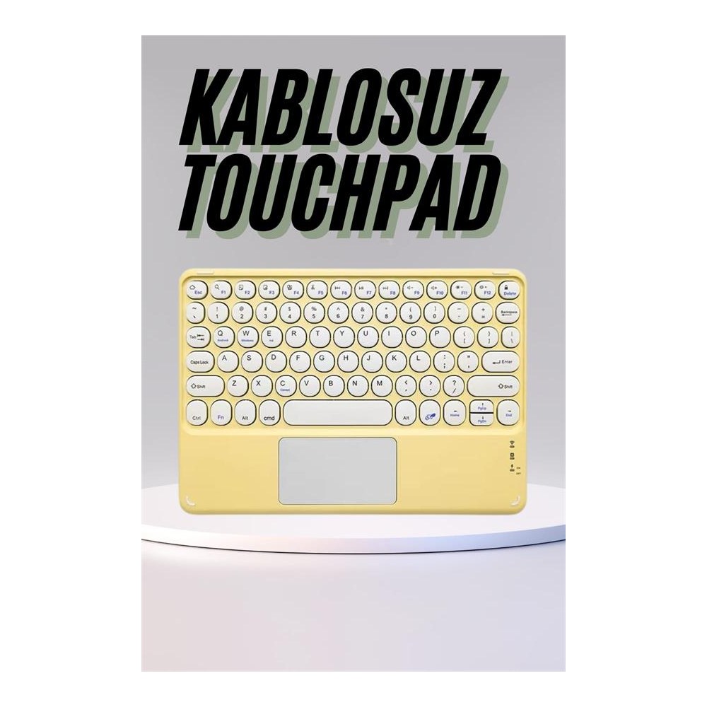 Profesyonel Wifi Q Klavye Bluetooth Klavye Touchpad 10.8 Inç Yeni Nesil