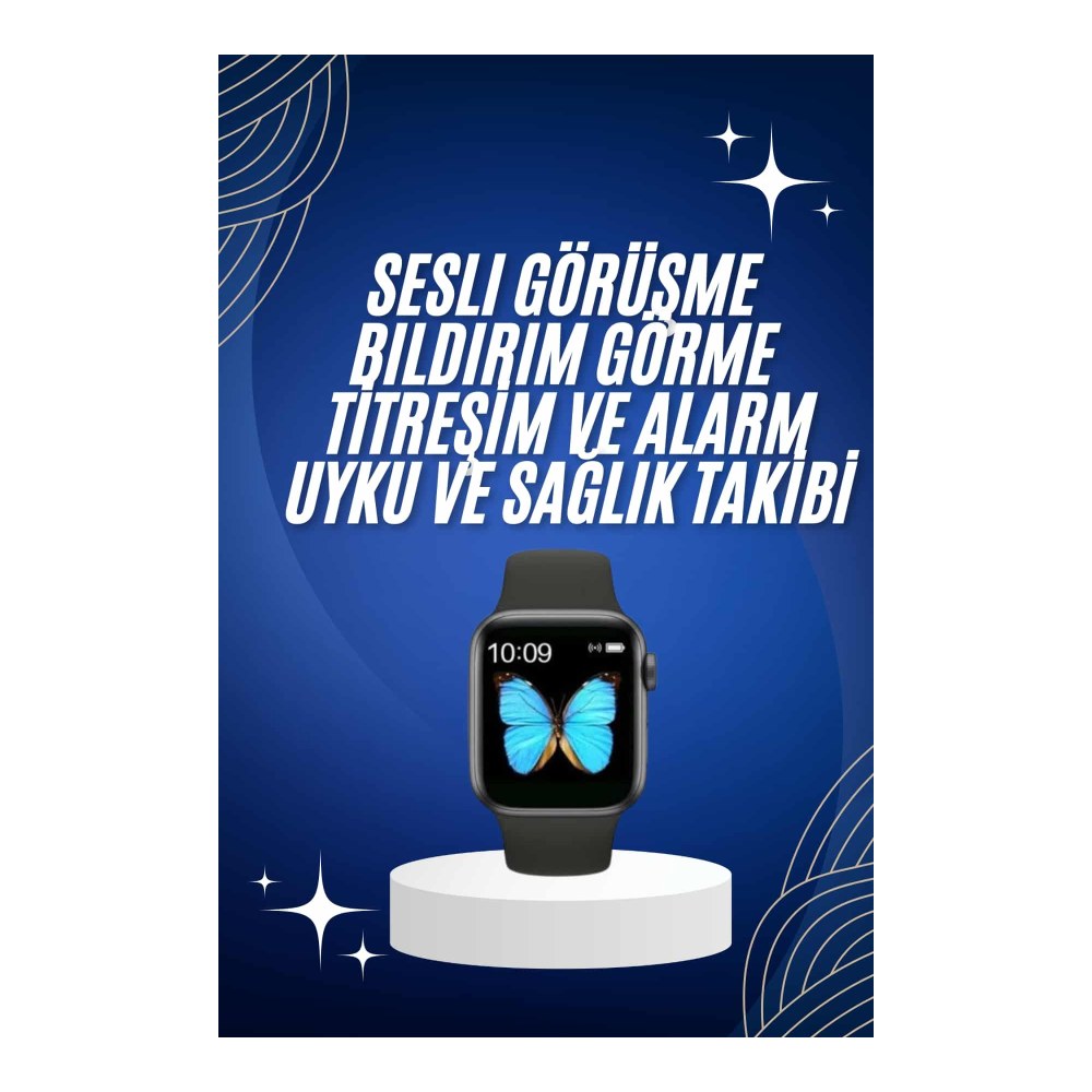 Arama Cevaplayabilen Akıllı Saat Bluetooth Bağlantılı Sosyal Medya Girişli Yeni Nesil