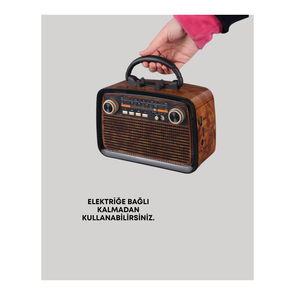 Bluetooth Hoparlör – Kablosuz Bağlantı, Geniş Ses Alanı, Radyo Destekli, Hafif ve Taşınabilir
